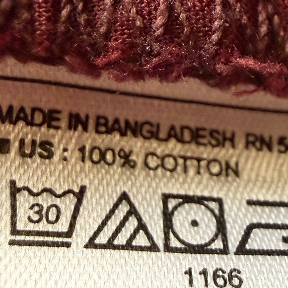 Old Navy High Rise Wide Leg Corduroy Pants Womens 6 Royal Velvet Burgundy Career - Picture 3 of 9